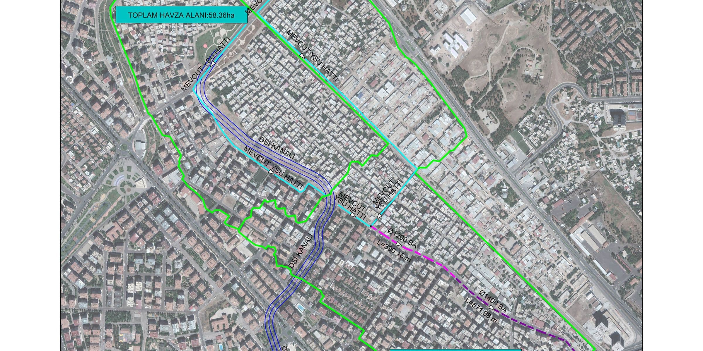 STORMWATER COLLECTOR DESIGN PROJECT IN THE CENTER OF DIYARBAKIR